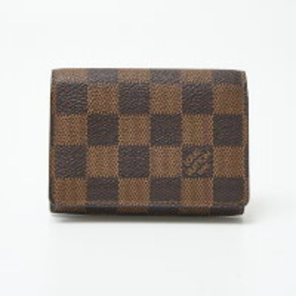Louis Vuitton Envelope Carte Visite Business Case Damier Leather Brown - Picture 1 of 7